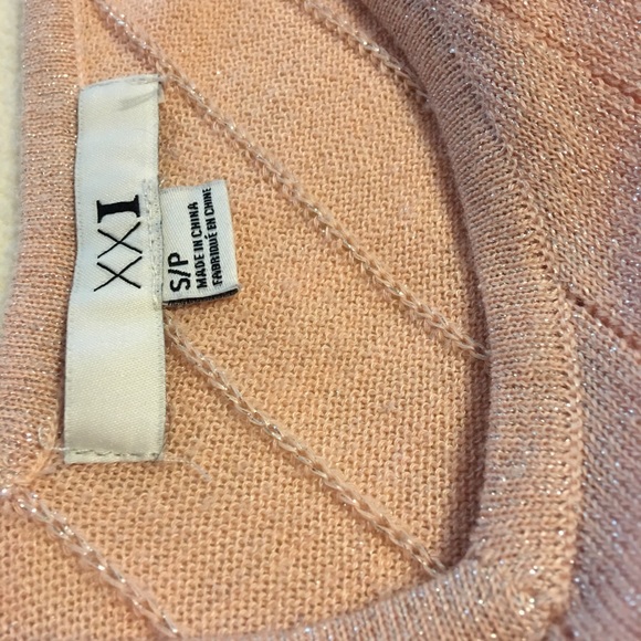 Blush sparkle Forever 21 sweater - Picture 4 of 4